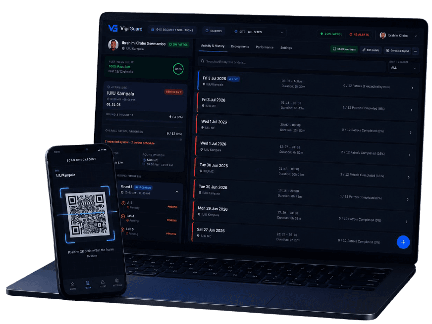 VigilGuard Security Solutions Dashboard